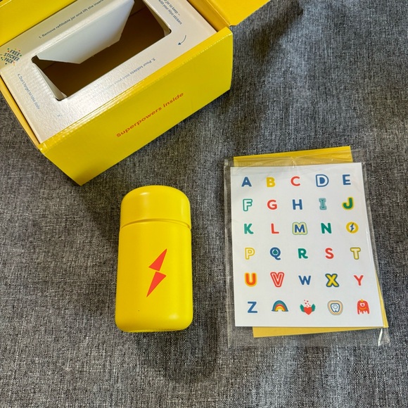 Hiya Glass Jar with original sticker sheets NEW - Picture 2 of 10